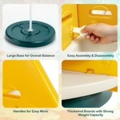 Costway Kids Toy Storage Organizer 360° Revolving Pineapple Shelf w/Plastic Bins -Bookshelves Sales Shop unnamed file 3028