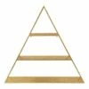 26.5" x 28" Tildan Three-Tier Triangle Wood and Metal Wall Shelf - Kate & Laurel All Things Decor Gold -Bookshelves Sales Shop unnamed file 3101