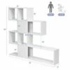 Costway 5-Tier Bookshelf Corner Ladder Bookcase Display Storage Rack White -Bookshelves Sales Shop unnamed file 3121