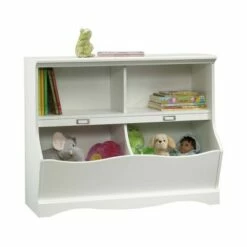 Twin Pogo Bookcase/Footboard Soft White Finish - Sauder