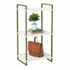 Honey-Can-Do 3 Tier Square Tube Shelf Olive and White -Bookshelves Sales Shop unnamed file 3168