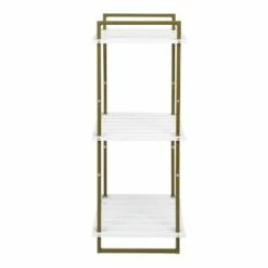 Honey-Can-Do 3 Tier Square Tube Shelf Olive and White -Bookshelves Sales Shop unnamed file 3171