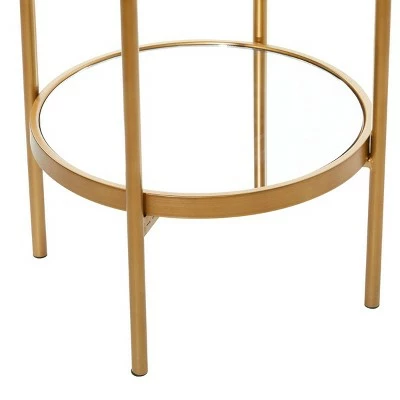 Olivia & May Glam Metal Shelving Unit Gold - Olivia & May 5 Olivia & May Glam Metal Shelving Unit Gold - Olivia & May - Image 3