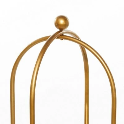 Olivia & May Glam Metal Shelving Unit Gold - Olivia & May 6 Olivia & May Glam Metal Shelving Unit Gold - Olivia & May - Image 4