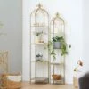 Olivia & May Set of 2 Contemporary Metal Shelving Unit Gold - Olivia & May 1 Olivia & May Set of 2 Contemporary Metal Shelving Unit Gold - Olivia & May -Bookshelves Sales Shop unnamed file 3255