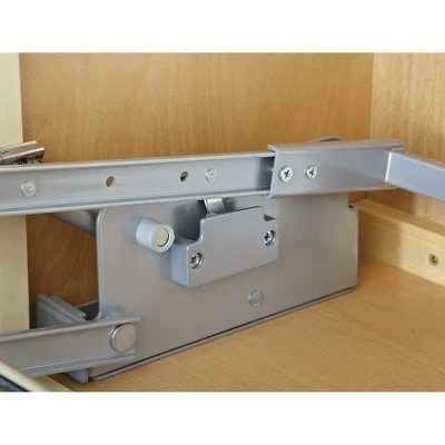 Rev-A-Shelf 5PD-24CRN 24-Inch Convenient Heavy-Duty 2-Tier Mounted Wall Cabinet Pull-Down Shelving System 5 Rev-A-Shelf 5PD-24CRN 24-Inch Convenient Heavy-Duty 2-Tier Mounted Wall Cabinet Pull-Down Shelving System - Image 3