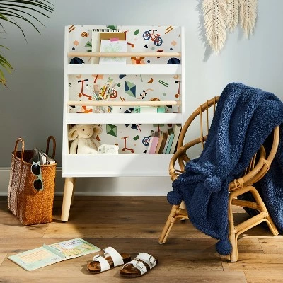 Modern Tall Three Shelf Bookshelf White - Pillowfort™ 6 Modern Tall Three Shelf Bookshelf White - Pillowfort™ - Image 4