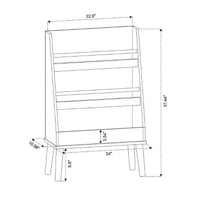 Modern Tall Three Shelf Bookshelf White - Pillowfort™ 7 Modern Tall Three Shelf Bookshelf White - Pillowfort™ - Image 5