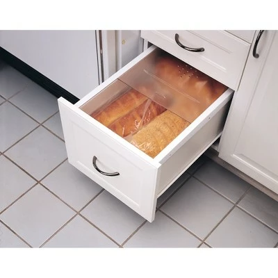 Rev-A-Shelf BDC-200-20 Small Kitchen Bread Cabinet Drawer Cover with Built In Handle and Adjustable Sliding Rails, Translucent (Cover Only) 1 Rev-A-Shelf BDC-200-20 Small Kitchen Bread Cabinet Drawer Cover with Built In Handle and Adjustable Sliding Rails, Translucent (Cover Only)