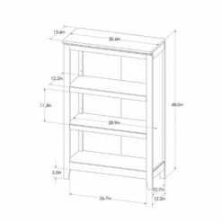 48" Carson 3 Shelf Bookcase - Threshold Espresso -Bookshelves Sales Shop unnamed file 3321