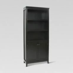 72" Carson 5 Shelf Bookcase with Doors - Threshold™ White -Bookshelves Sales Shop unnamed file 3341