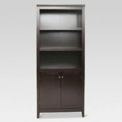 72" Carson 5 Shelf Bookcase with Doors - Threshold™ White -Bookshelves Sales Shop unnamed file 3342
