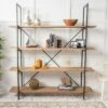 Septima 79" 4-Shelf Antique Bookcase - Antique - Christopher Knight Home -Bookshelves Sales Shop unnamed file 3347