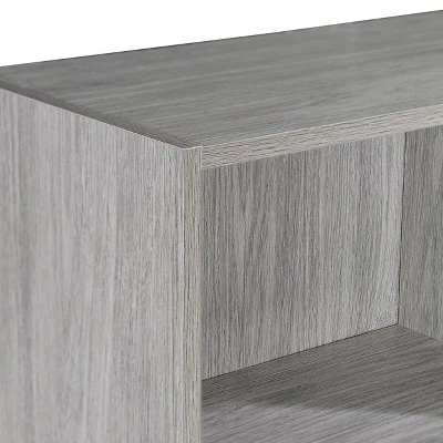 Amelia 64.8" Mid Century Bookcase - Christopher Knight Home Grey Oak 5 Amelia 64.8" Mid Century Bookcase - Christopher Knight Home Grey Oak - Image 3