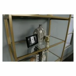 71" International Luxury Bookshelf Satin Gold Finish - Sauder -Bookshelves Sales Shop unnamed file 3400
