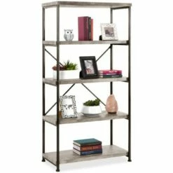 Best Choice Products 5-Tier Rustic Industrial Bookshelf Display Décor Accent w/ Metal Frame, Wood Shelves 18 Best Choice Products 5-Tier Rustic Industrial Bookshelf Display Décor Accent w/ Metal Frame, Wood Shelves -Bookshelves Sales Shop unnamed file 3418