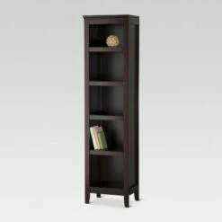 72" Carson Narrow Bookcase - Threshold Rustic