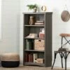 57.75" Artwork 4 Shelf Bookcase Gray Maple - South Shore -Bookshelves Sales Shop unnamed file 3435