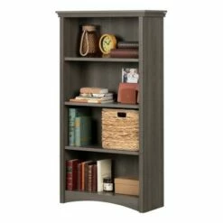 57.75" Artwork 4 Shelf Bookcase Gray Maple - South Shore -Bookshelves Sales Shop unnamed file 3439