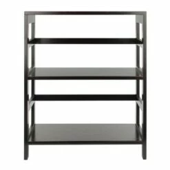 29.21" 2 Tier Leo Shelf Storage or Bookshelf Wide Espresso Brown - Winsome