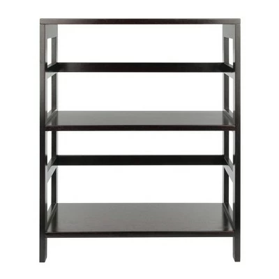 29.21" 2 Tier Leo Shelf Storage or Bookshelf Wide Espresso Brown - Winsome 3 29.21" 2 Tier Leo Shelf Storage or Bookshelf Wide Espresso Brown - Winsome