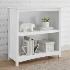 Delta Children Universal 2-Shelf Bookcase Bianca White