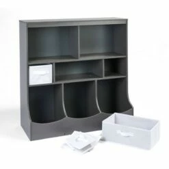 Badger Basket Combo Bin Storage Unit with 3 Baskets Charcoal -Bookshelves Sales Shop unnamed file 346