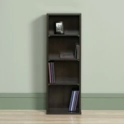 Beginnings Multimedia 4 Shelf Storage Tower Cinnamon Cherry - Sauder