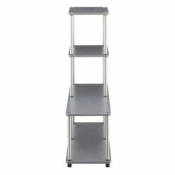 41.75" Designs2Go 4 Tier Multi Shelf L Bookshelf - Breighton Home Black -Bookshelves Sales Shop unnamed file 3476