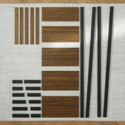 67" Annabelle 5 Tier Ladder Bookcase - Brookside Home Black/white -Bookshelves Sales Shop unnamed file 3557