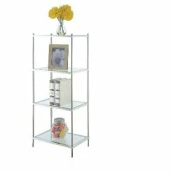43" Royal Crest 4 Tier Tower Chrome - Breighton Home