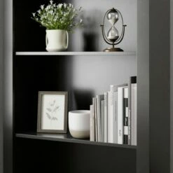 72" Elaine 5 Shelf Standard Bookcase - Brookside Home Dark Gray -Bookshelves Sales Shop unnamed file 3576