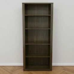 72" Elaine 5 Shelf Standard Bookcase - Brookside Home Dark Gray -Bookshelves Sales Shop unnamed file 3581