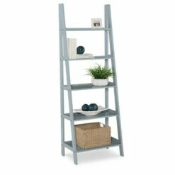 Acadia Ladder Bookshelf - Linon Gray -Bookshelves Sales Shop unnamed file 3591