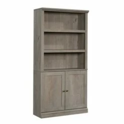 5 Shelf Bookcase with Doors - Sauder Black -Bookshelves Sales Shop unnamed file 3612