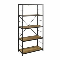 63" Rustic Industrial Farmhouse 4 Shelf Tall Bookshelf - Saracina Home Barnwood -Bookshelves Sales Shop unnamed file 3623