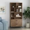 67.25" Gallatin Contemporary Cube Unit Bookcase Walnut - Christopher Knight Home