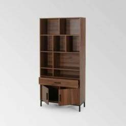 67.25" Gallatin Contemporary Cube Unit Bookcase Walnut - Christopher Knight Home 9 67.25" Gallatin Contemporary Cube Unit Bookcase Walnut - Christopher Knight Home -Bookshelves Sales Shop unnamed file 3628