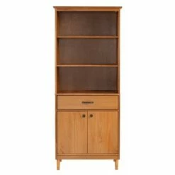 70" Murray High Rise Solid Wood Storage Hutch - Saracina Home Caramel 10 70" Murray High Rise Solid Wood Storage Hutch - Saracina Home Caramel -Bookshelves Sales Shop unnamed file 3643