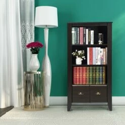 Costway 3 Shelf Bookcase Bookshelf Adjustable Shelves Antique Organizer Furni W/2 Drawer 13 Costway 3 Shelf Bookcase Bookshelf Adjustable Shelves Antique Organizer Furni W/2 Drawer -Bookshelves Sales Shop unnamed file 3670