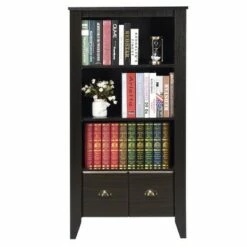 Costway 3 Shelf Bookcase Bookshelf Adjustable Shelves Antique Organizer Furni W/2 Drawer 18 Costway 3 Shelf Bookcase Bookshelf Adjustable Shelves Antique Organizer Furni W/2 Drawer -Bookshelves Sales Shop unnamed file 3675