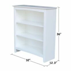 Shaker Bookshelf - International Concepts White -Bookshelves Sales Shop unnamed file 3712
