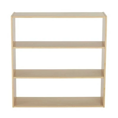 ECR4Kids Birch Streamline 2-Shelf Storage Cabinet without Back 4 ECR4Kids Birch Streamline 2-Shelf Storage Cabinet without Back - Image 2