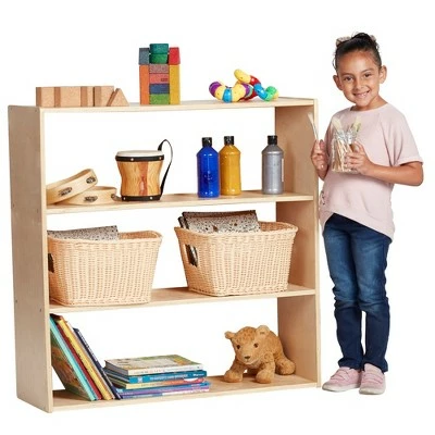 ECR4Kids Birch Streamline 2-Shelf Storage Cabinet without Back 8 ECR4Kids Birch Streamline 2-Shelf Storage Cabinet without Back - Image 6