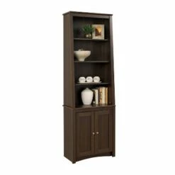 Tall Slant-Back Bookcase with 2 Shaker Doors Espresso - Prepac -Bookshelves Sales Shop unnamed file 3736