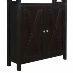 Oxford Bookcase with Cabinet - Breighton Home Weathered Gray -Bookshelves Sales Shop unnamed file 3741