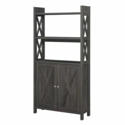 Oxford Bookcase with Cabinet - Breighton Home Weathered Gray -Bookshelves Sales Shop unnamed file 3744