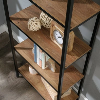 56.77" 4 Shelves North Avenue Vertical Bookcase Sindoori Mango - Sauder 7 56.77" 4 Shelves North Avenue Vertical Bookcase Sindoori Mango - Sauder - Image 5