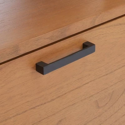 71.96" Lavina 3 Shelves and 1 Door Etagere Natural/Charcoal - Safavieh 11 71.96" Lavina 3 Shelves and 1 Door Etagere Natural/Charcoal - Safavieh - Image 9