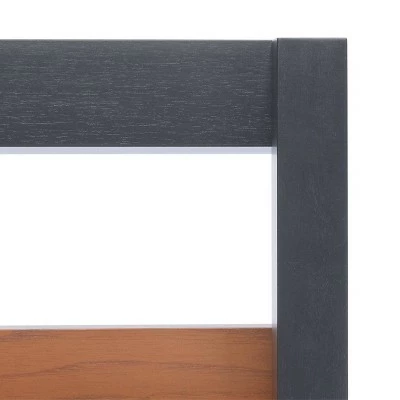 71.96" Lavina 3 Shelves and 1 Door Etagere Natural/Charcoal - Safavieh 12 71.96" Lavina 3 Shelves and 1 Door Etagere Natural/Charcoal - Safavieh - Image 10